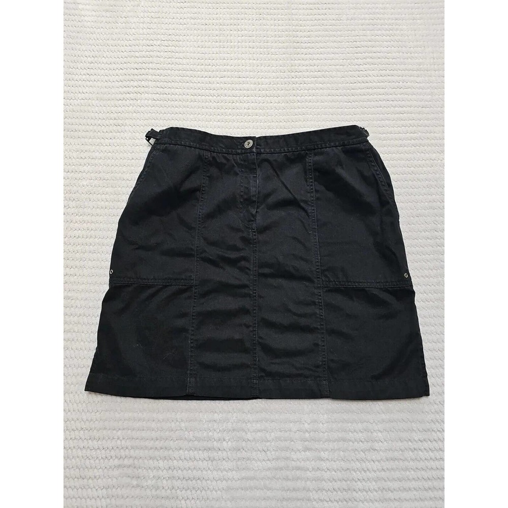 Lauren Ralph Lauren Skirt Womens 12 Petite Black Pockets